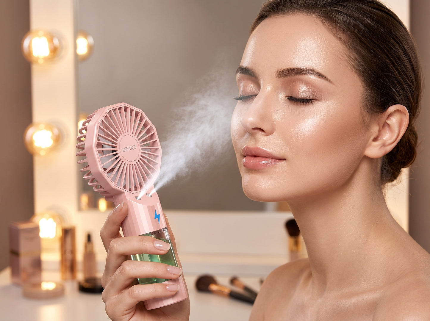 Brumisateur Visage Portable USB · Fixateur Maquillage & Soin Été · OuiGlow